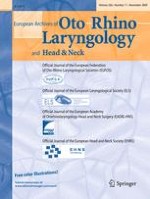 European Archives of Oto-Rhino-Laryngology 11/2009