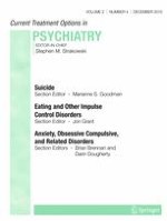 Current Treatment Options in Psychiatry 4/2015