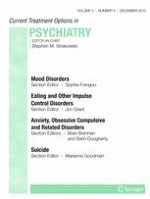 Current Treatment Options in Psychiatry 4/2016