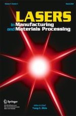 Lasers in Manufacturing and Materials Processing 1/2020