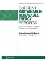 Current Sustainable/Renewable Energy Reports 3-4/2016