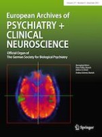 European Archives of Psychiatry and Clinical Neuroscience 8/2021