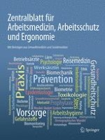 Zentralblatt für Arbeitsmedizin, Arbeitsschutz und Ergonomie 3/2009