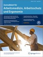 Zentralblatt für Arbeitsmedizin, Arbeitsschutz und Ergonomie 1/2014