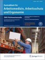 Zentralblatt für Arbeitsmedizin, Arbeitsschutz und Ergonomie 4/2014