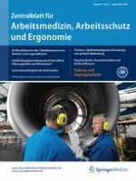 Zentralblatt für Arbeitsmedizin, Arbeitsschutz und Ergonomie 5/2015