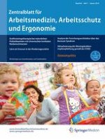 Zentralblatt für Arbeitsmedizin, Arbeitsschutz und Ergonomie 1/2016