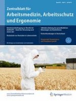 Zentralblatt für Arbeitsmedizin, Arbeitsschutz und Ergonomie 4/2016