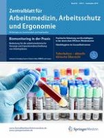 Zentralblatt für Arbeitsmedizin, Arbeitsschutz und Ergonomie 5/2016