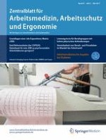 Zentralblatt für Arbeitsmedizin, Arbeitsschutz und Ergonomie 3/2017