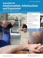 Zentralblatt für Arbeitsmedizin, Arbeitsschutz und Ergonomie 5/2019