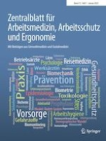 Zentralblatt für Arbeitsmedizin, Arbeitsschutz und Ergonomie 1/2022