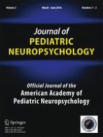 Journal of Pediatric Neuropsychology 1-2/2016