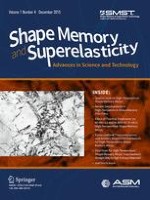 Shape Memory and Superelasticity 4/2015