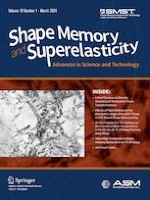 Shape Memory and Superelasticity 1/2024