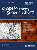 Shape Memory and Superelasticity 1/2017