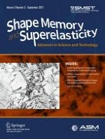 Shape Memory and Superelasticity 3/2017