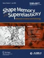 Shape Memory and Superelasticity 2/2018