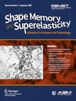 Shape Memory and Superelasticity 3/2020