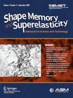 Shape Memory and Superelasticity 3/2021