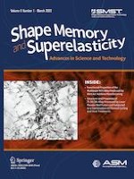 Shape Memory and Superelasticity 1/2022