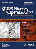 Shape Memory and Superelasticity 2/2022