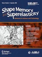 Shape Memory and Superelasticity 3/2022
