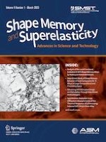 Shape Memory and Superelasticity 1/2023