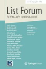 List Forum für Wirtschafts- und Finanzpolitik 2/2019