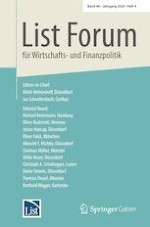 List Forum für Wirtschafts- und Finanzpolitik 4/2021