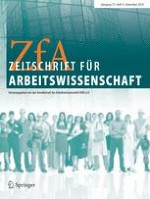 Zeitschrift für Arbeitswissenschaft 4/2018