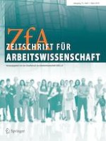 Zeitschrift für Arbeitswissenschaft 1/2019