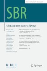 Schmalenbach Business Review 1/2020