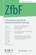 Schmalenbachs Zeitschrift für betriebswirtschaftliche Forschung 1/2019