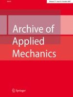Archive of Applied Mechanics 10/2007