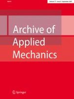 Archive of Applied Mechanics 9/2007