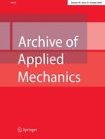 Archive of Applied Mechanics 10/2008