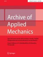 Archive of Applied Mechanics 6-7/2009