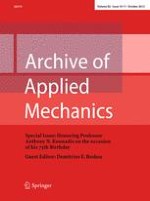Archive of Applied Mechanics 10-11/2012
