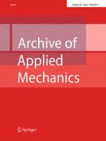 Archive of Applied Mechanics 5/2012