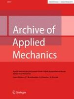 Archive of Applied Mechanics 1-2/2018