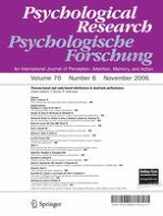 Psychological Research 6/2006