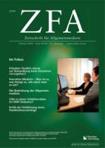 Zeitschrift für Allgemeinmedizin 2/2009