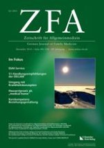 Zeitschrift für Allgemeinmedizin 12/2013