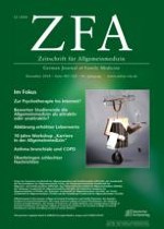 Zeitschrift für Allgemeinmedizin 12/2018