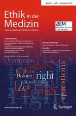 Ethik in der Medizin 4/2016