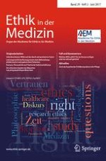 Ethik in der Medizin 2/2017