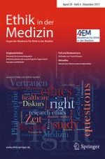 Ethik in der Medizin 4/2017