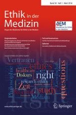 Ethik in der Medizin 1/2018