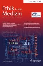 Ethik in der Medizin 2/2018